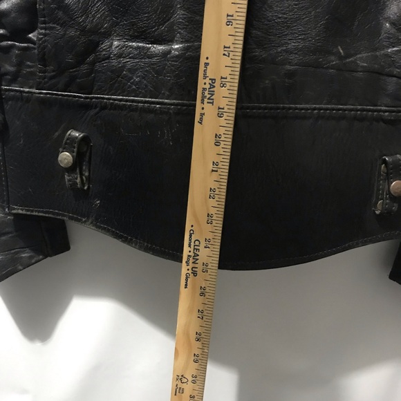 Vintage 60's Vanson Highwayman Leather Jacket Quilted Lining Worn Size 42 - Picture 9 of 10